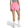 image:imageadidas Womens Pacer Essentials Knit HighRise ShortsLucid PinkWhite