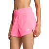image:imageadidas Womens Pacer Essentials Knit HighRise ShortsLucid PinkWhite