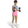 image:imageadidas Womens Pacer Essentials Knit HighRise ShortsLucid PinkWhite