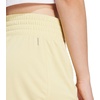 image:imageadidas Womens Pacer Essentials Knit HighRise ShortsPowder YellowWhite