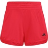 image:imageadidas Womens Pacer Essentials Knit HighRise ShortsPure RubyBlack