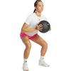 image:imageadidas Womens Pacer Essentials Knit HighRise ShortsShock PinkWhite