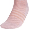 image:imageadidas Womens Superlite Crew Socks 6 PairsWarm Clay PinkWonder BeigeWhite3