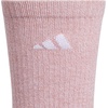image:imageadidas Womens Superlite Crew Socks 6 PairsWarm Clay PinkWonder BeigeWhite3
