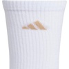 image:imageadidas Womens Superlite Crew Socks 6 PairsWhiteWarm Sandstone BeigeClear Grey3