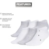 image:imageadidas Womens Superlite No Show Socks 6 PairsCool Light HeatherWhiteBliss PinkClassic