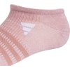 image:imageadidas Womens Superlite No Show Socks 6 PairsWarm Clay PinkWonder BeigeWhite3