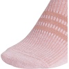 image:imageadidas Womens Superlite No Show Socks 6 PairsWarm Clay PinkWonder BeigeWhite3