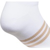image:imageadidas Womens Superlite No Show Socks 6 PairsWhiteWarm Sandstone BeigePreloved Teal Green3