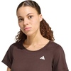 image:imageadidas Womens Workout Essentials Scoop Neck Casual Tops Casual  BlackAurora Coffee