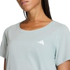 image:imageadidas Womens Workout Essentials Scoop Neck Casual Tops Casual  BlackWonder Sage