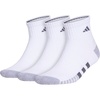 image:imageadidas Mens Cushioned Socks 3 PairsWhiteGreyOnix Grey30Quarter