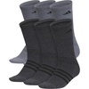 image:imageadidas Mens Superlite Crew Socks 6 PairsOnix GreyBlack3