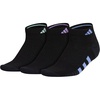 image:imageadidas Womens Cushioned Socks 3 PairsBlackBlue FusionViolet Fusion Purple30Low Cut