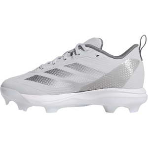 image:imageadidas Boys Adizero Instinct 20 TPU Softball Sneakers Shoes  BlackTeam Light GreySilver MetallicTeam Grey
