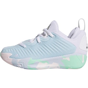 image:imageadidas Kids Initiation Basketball ShoeIce BlueWhiteTech Grey Metallic