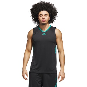 image:imageadidas Mens 3Stripes Tank Casual  BlackBlackPure Teal