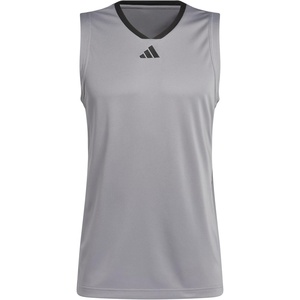 image:imageadidas Mens 3Stripes Tank Casual  BlackGrey Three  Black