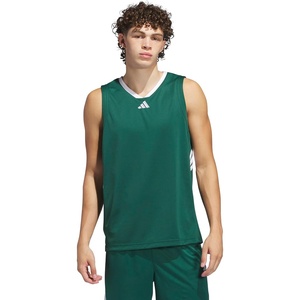 image:imageadidas Mens 3Stripes Tank Casual  BlackTeam Dark GreenWhite