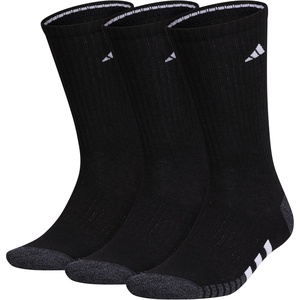 image:imageadidas Mens Cushioned Socks 3 PairsBlackOnix GreyWhite30Crew