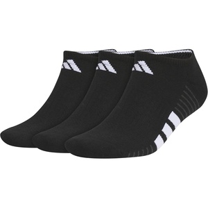 image:imageadidas Mens Cushioned Socks 3 PairsBlackWhiteCarbon Grey40No Show