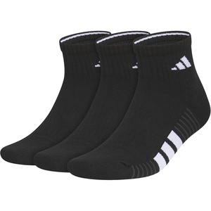 image:imageadidas Mens Cushioned Socks 3 PairsBlackWhiteCarbon Grey40Quarter