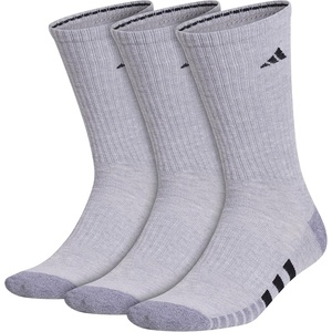 image:imageadidas Mens Cushioned Socks 3 PairsCool Light HeatherGreyBlack30Crew