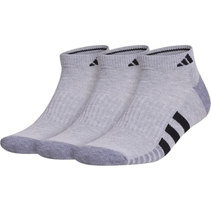 image:imageadidas Mens Cushioned Socks 3 PairsCool Light HeatherGreyBlack30Low Cut