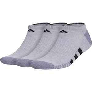 image:imageadidas Mens Cushioned Socks 3 PairsCool Light HeatherGreyBlack30No Show
