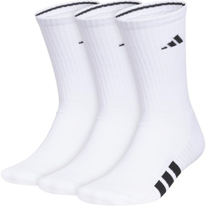 image:imageadidas Mens Cushioned Socks 3 PairsWhiteBlackClear Grey40Crew
