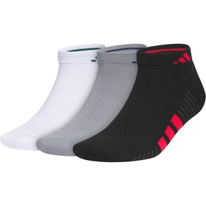 image:imageadidas Mens Cushioned Socks 3 PairsWhiteCollegiate GreenBlack40Low Cut