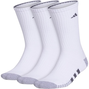 image:imageadidas Mens Cushioned Socks 3 PairsWhiteGreyOnix Grey30Crew
