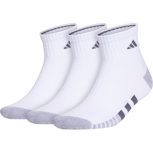 image:imageadidas Mens Cushioned Socks 3 PairsWhiteGreyOnix Grey30Quarter