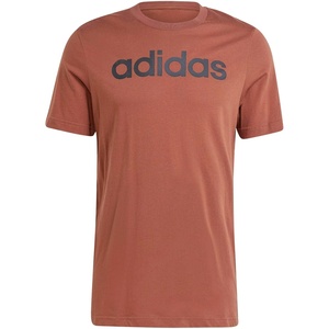 image:imageadidas Mens Essentials Single Jersey Linear Embroidered Logo TShirtPreloved Brown