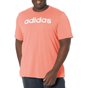 image:imageadidas Mens Essentials Single Jersey Linear Embroidered Logo TShirtWonder Clay