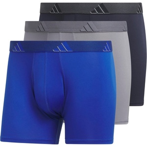 image:imageadidas Mens Microfiber Trunk Underwear 3PackTeam Royal BlueGreyLegend Ink Blue