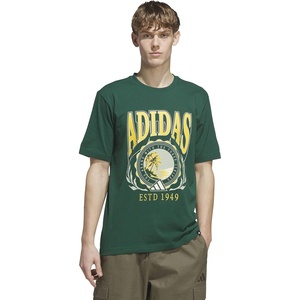 image:imageadidas Mens Varsity Crest Graphic TShirtCollegiate Green