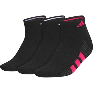 image:imageadidas Womens Cushioned Socks 3 PairsBlackMagic Lilac PurplePower Pink40Low Cut