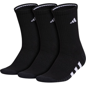 image:imageadidas Womens Cushioned Socks 3 PairsBlackNight GreyWhite30Crew