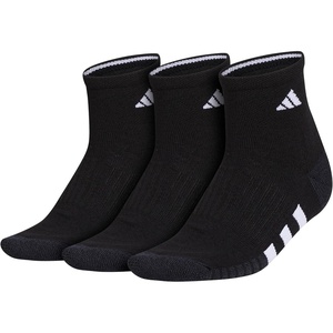 image:imageadidas Womens Cushioned Socks 3 PairsBlackNight GreyWhite30Quarter