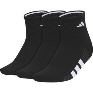 image:imageadidas Womens Cushioned Socks 3 PairsBlackWhiteCarbon Grey40Quarter