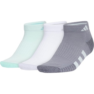 image:imageadidas Womens Cushioned Socks 3 PairsHalo Mint GreenWhiteGrey30Low Cut