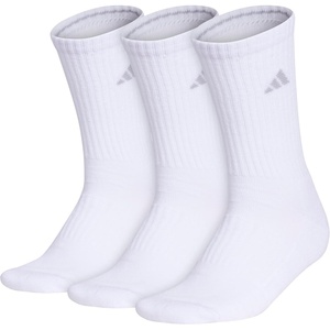 image:imageadidas Womens Cushioned Socks 3 PairsWhiteClear Onix Grey30Crew