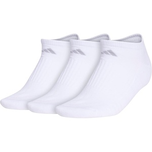 image:imageadidas Womens Cushioned Socks 3 PairsWhiteClear Onix Grey30No Show