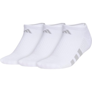 image:imageadidas Womens Cushioned Socks 3 PairsWhiteClear Onix GreyClear Grey40No Show