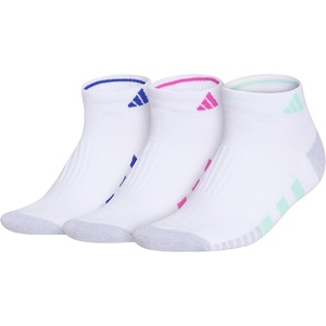 image:imageadidas Womens Cushioned Socks 3 PairsWhitePulse Mint GreenLucid Fuchsia Pink30Low Cut