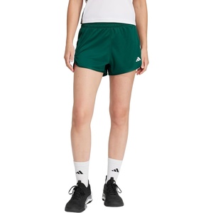 image:imageadidas Womens Pacer Essentials Knit HighRise ShortsCollegiate GreenWhite