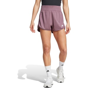image:imageadidas Womens Pacer Essentials Knit HighRise ShortsShadow Fig
