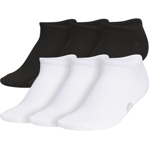 image:imageadidas Womens Superlite No Show Socks 6 PairsBlackNight GreyWhiteClassic