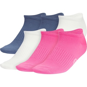 image:imageadidas Womens Superlite No Show Socks 6 PairsPreloved Ink BlueOff WhitePulse Magenta PinkClassic